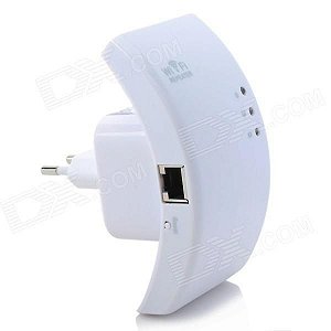 Portátil 2.4GHz 802.11b/g/n 300Mbps sem fio WiFi Repeater (AC 100-240V)
