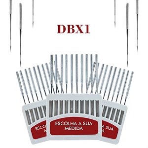 Agulha para Máquina Reta Industrial Cabo Fino DBX1 Orange - Caixa com 10 Agulhas