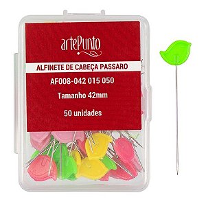 Kit de Costura Alfinetes Cabeça Colorida e Porta Alfinete Westpress