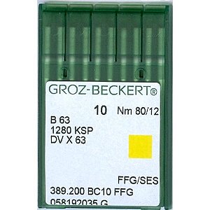 Agulha De Maquina Groz Beckert Para Costura B63 Galoneira Env C/10und