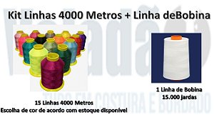 Kit Linhas 4000 Metros + Linha de Bobina