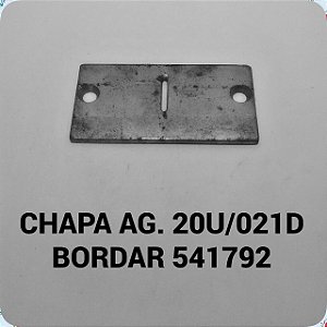 Chapa de Agulha 20U/021D Bordar 541792