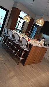 Banqueta bistro de junco