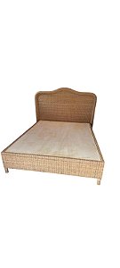 Cama queen de junco natural