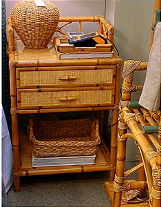 Mesa De Cabeceira de bambu