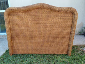 Cabeceira de cama king em junco