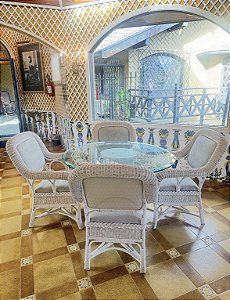 Poltrona em junco natural tingido