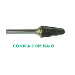 LIMA ROTATIVA CÔNICA C/ RAIO Ø12 (H6xC28xT75) - HTOM
