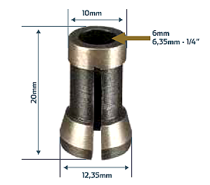 PINÇA PARA RITÍFICA TUPIA (Ø10xØ12x20)