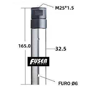 UNIÃO ROTATIVA IEMCA BOSS Ø32,5x165 FURO Ø6 M25x1,5 - 0380