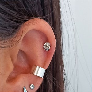 REF 1342 - PIERCING HÉLIX CRAVEJADO VERDE - Sereias de Vix