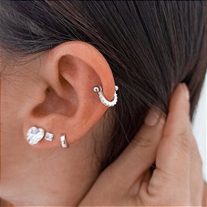 REF 630 PIERCING HELIX ESTRELA - AÇO INOXIDÁVEL - Sereias de Vix