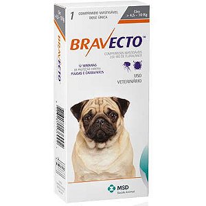 Bravecto 250 mg 4 até 10 Kg