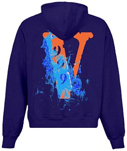 Moletom Vlone x Juice WRLD Legends Never Die Hoodie 'Royal Blue'