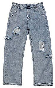 Calça Jeans Baggy Destroyed XX Studio