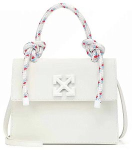 Bolsa Off-White White on White Industrial Gint Rope 22x16x7cm