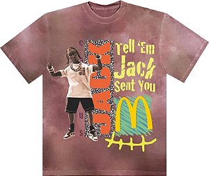 Camiseta Cactus Jack by Travis Scott Jack Smile II 'Berry'