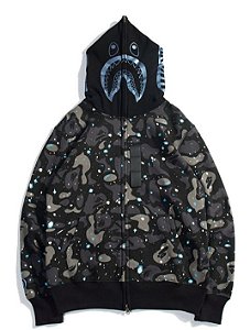 Moletom Bape Shark Camo Space Full Zip