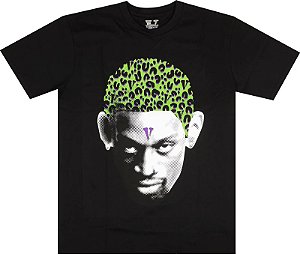 Camiseta Vlone x Rodman Cheetah Hair Preta