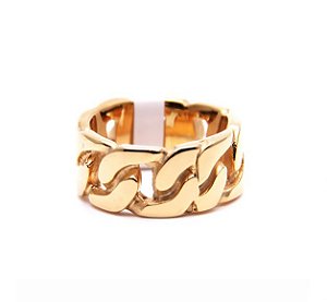 Anel Ouro 18k Cuban Ring