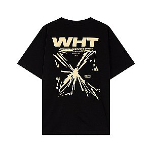 Camiseta Off-White Preta Golden Glass