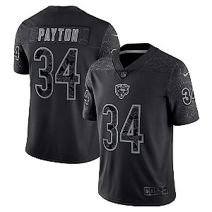 Camisa Nike Walter Payton Black Chicago Bears NFL dry fit 2020