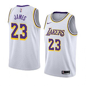 Camiseta Basquete NBA Los Angeles Lakers 23 Lebron James 745