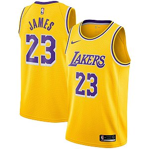 Camiseta Basquete NBA Los Angeles Lakers 23 Lebron James 747