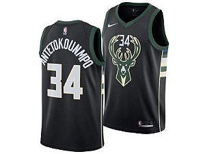 Camiseta NBA Basquete Milwaukee Bucks 34 Antetokounmpo 781
