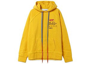 Moletom Off-White Amarelo Oversized Industrial Y013