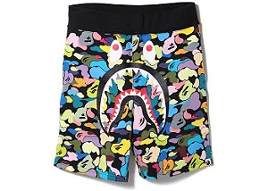 Shorts Bape Shark Multi Camo Moletom