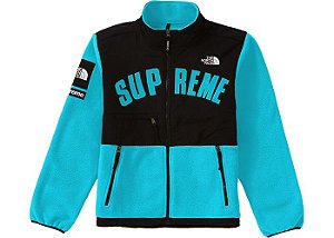 Blusa Supreme x The North Face Arc Logo Denali Fleece Azul Claro