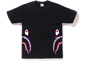 Camiseta Preta Bape Side Shark