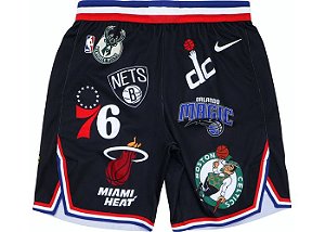 Shorts Preto Supreme Nike/NBA Teams