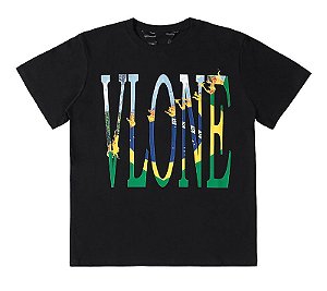 Camiseta Preta VLONE Amazon Fire Modelo 1