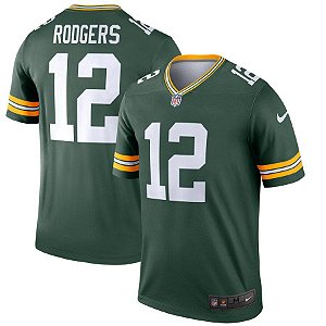 Camisa NFL Green Bay Packers 12 Aaron Rodgers Home Edition 802