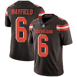 Camisa NFL Cleveland Browns 6 Mayfield torcedor 859 bordada