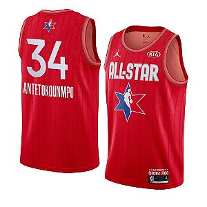 Camiseta Basquete All Stars 34 Antetokounmpo 891 bordado