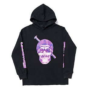 Blusa VLONE "Pop-Up Purple Skull" Preta