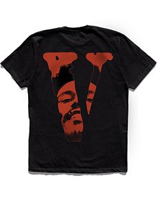 Camiseta Preta The Weeknd x Vlone After Hours Blood Drip