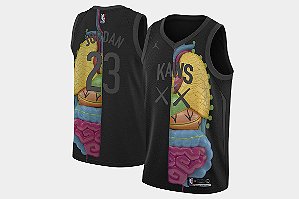 Camiseta Basquete NBA bordada edição exclusiva - 999 - Kaws - Jordan