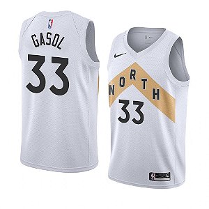 Camiseta Basquete NBA bordada edição exclusiva - 999 - Toronto Raptors - Gasol