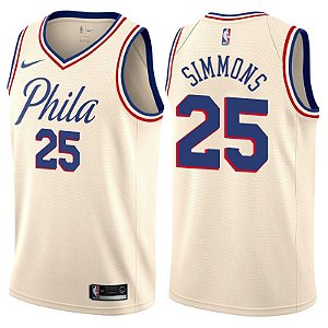 Camiseta Basquete NBA bordada edição exclusiva - 999 Philladelphia 76ers - Simmons