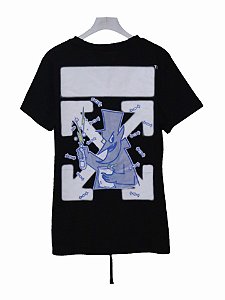 Camiseta Preta Off-White x Fragments