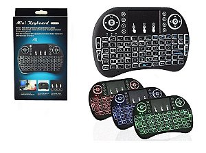 Mini Teclado Wireless Mini Keyboard Usb Sem fio com Touch Pad