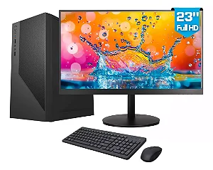 Computador Completo Fácil Office Intel Core i5 4570 4ª Geração 16Gb Ram 256Gb Ssd Monitor 23 75Hz Hdmi Windows 10 Pro Trial Cdf-0100of