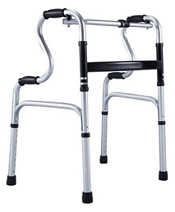 ANDADOR IDOSO 2 NÍVEIS ARTICULADO E FIXO | ALUMÍNIO 130 KG - ZIMEDICAL