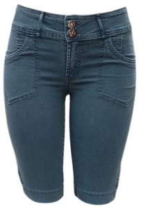 88133 TF CICLISTA JEANS DONNA Cinza
