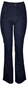 6301 TF CALÇA FLARE LYC DONNA - HOT PANT`S