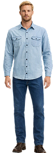 3802 CAMISA MASC M/LONGA RIVER - DELAVÊ